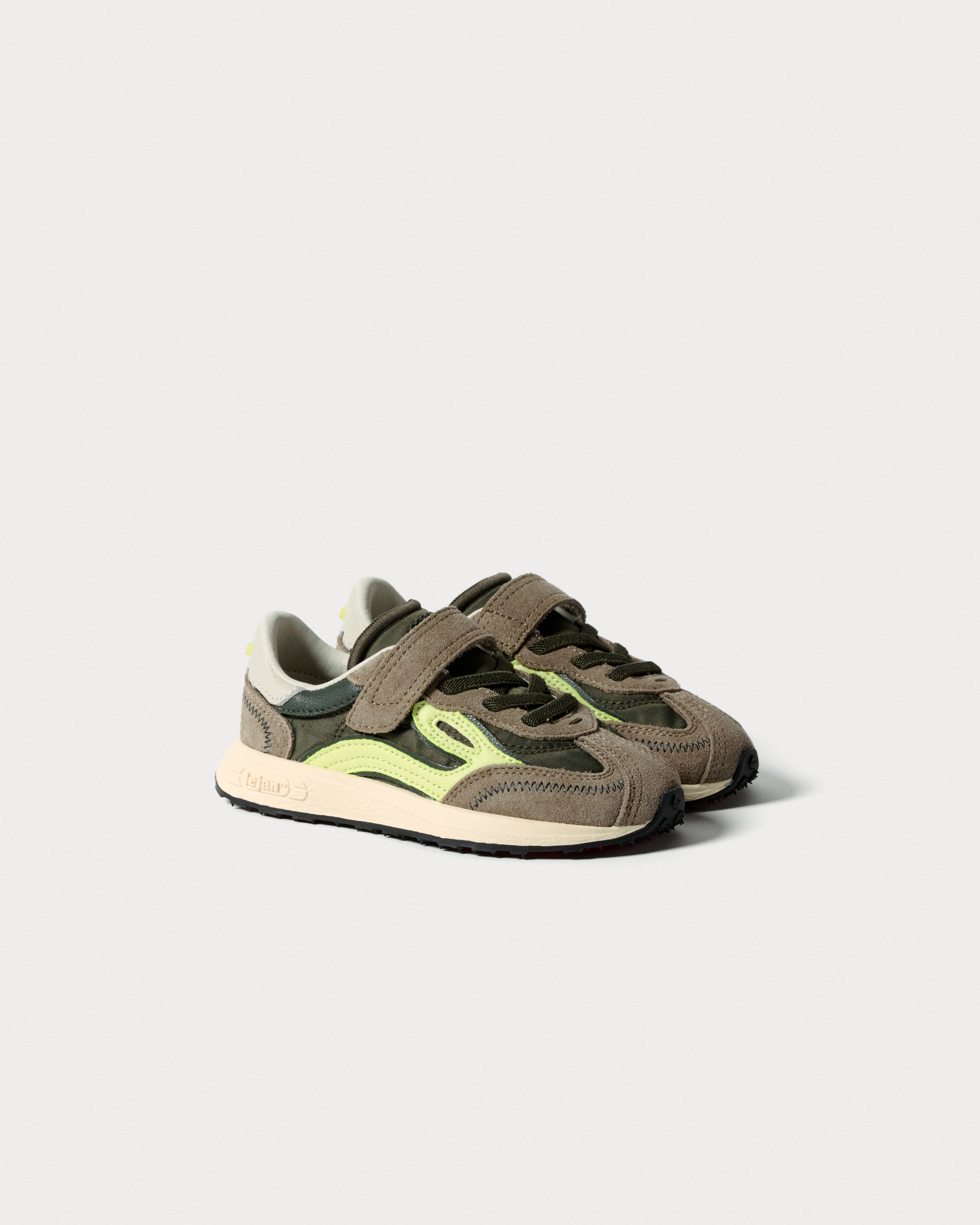 Lejan Melrose Kids Dark Olive / Lime - par en tres cuartos