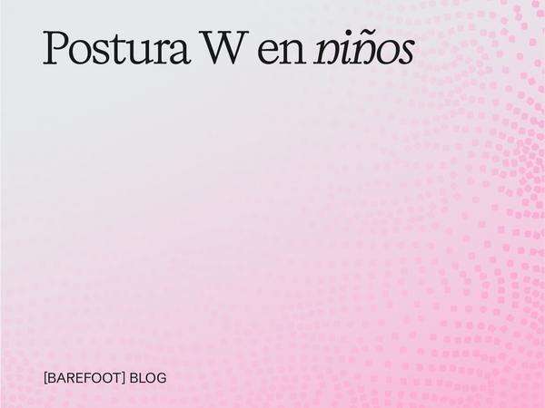 ¿Es necesario corregir la postura en W de mi hijo?