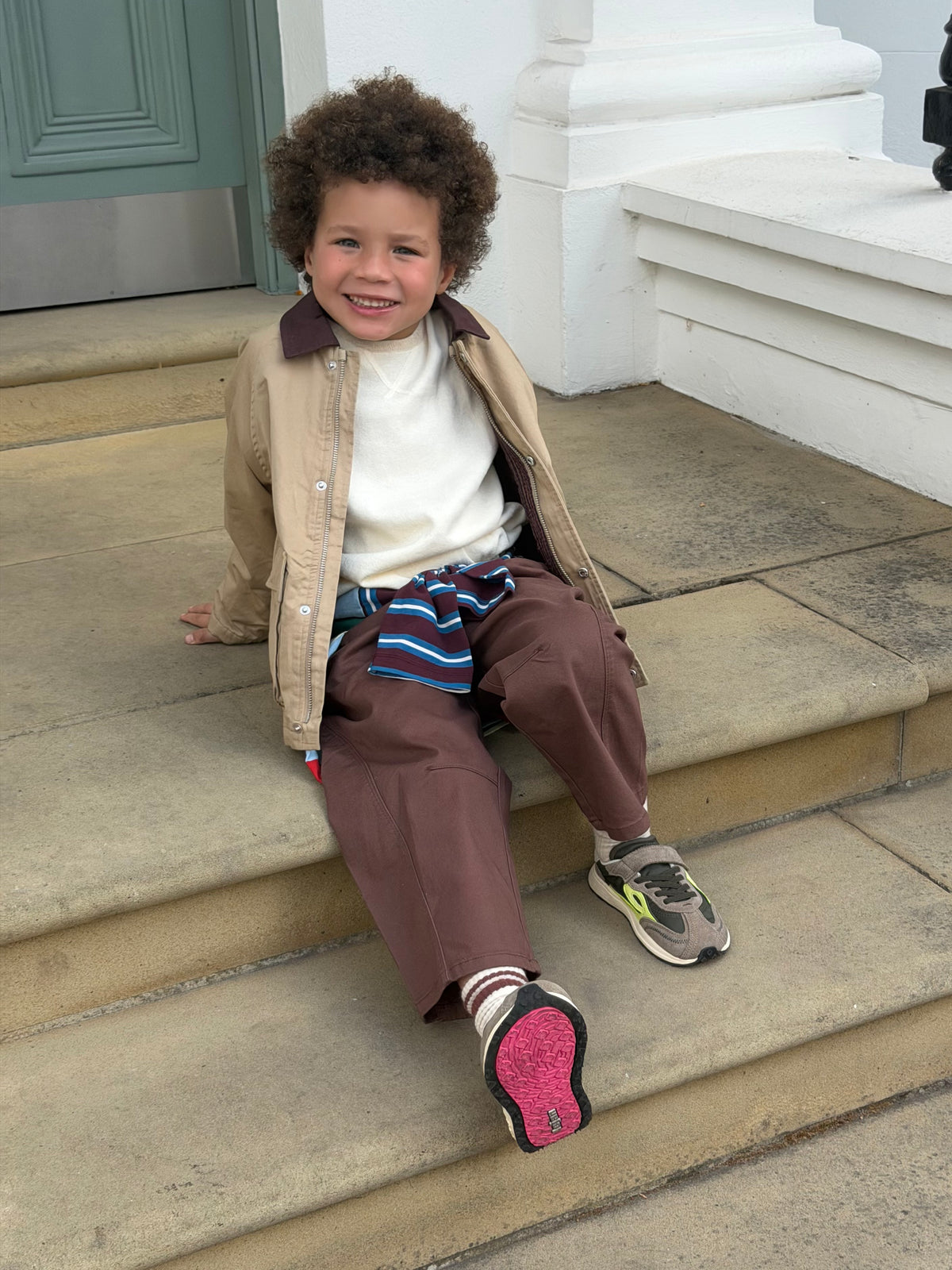Lejan Melrose Kids - Dark Olive / Lime