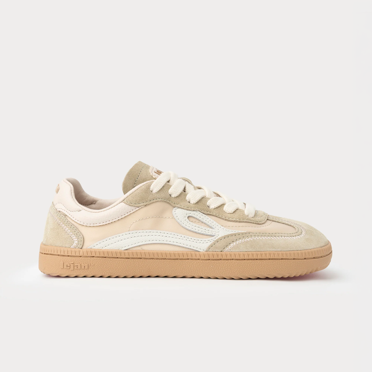 Lejan One Beige Nylon – Barefoot Shoes | Lejan Brand