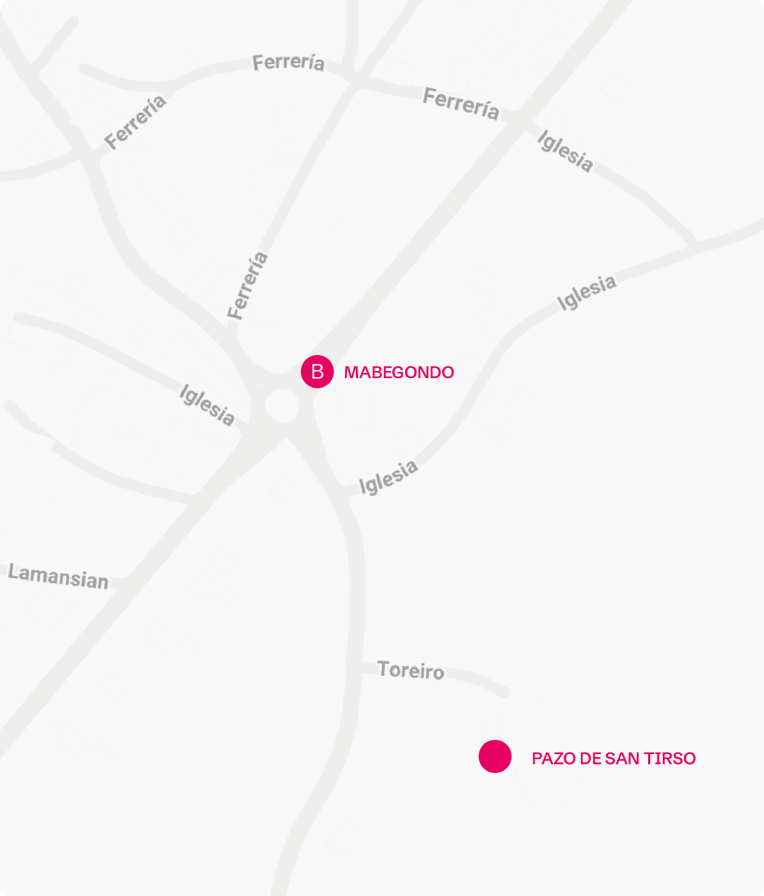 Mapa lokalizacji Pazo de San Tirso, Abegondo (A Coruña)