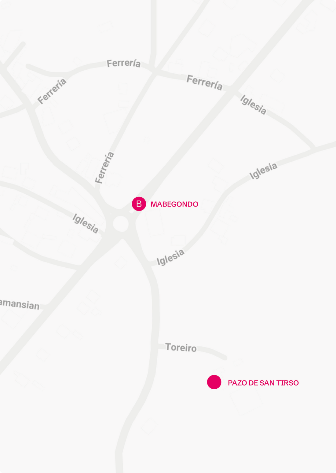 Mapa lokalizacji Pazo de San Tirso, Abegondo (A Coruña)