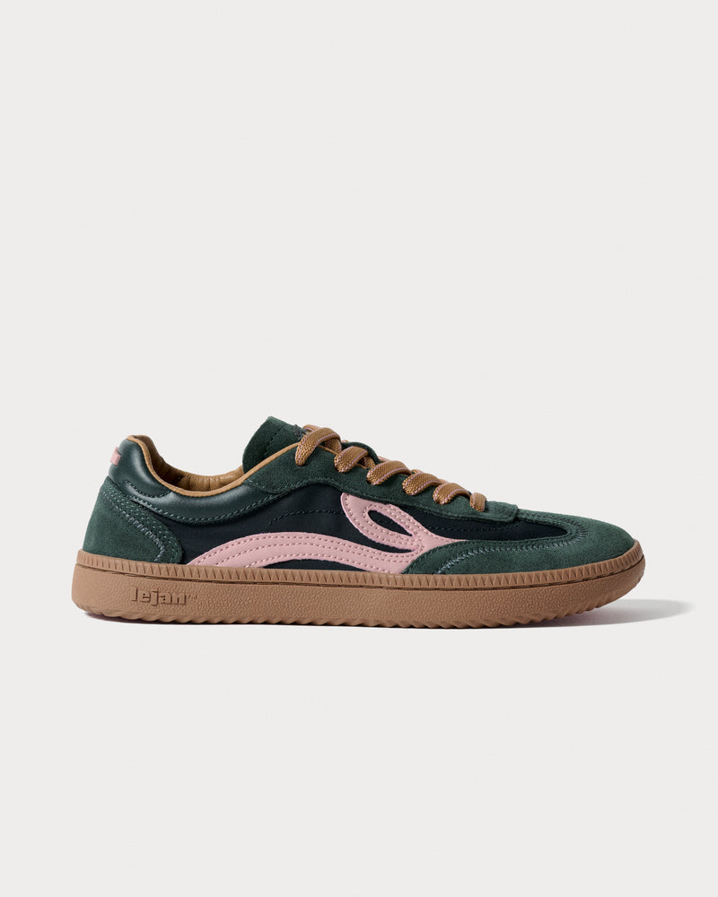 Lejan One - Dark Green / Pink