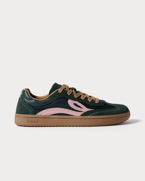 Lejan One Wide - Dark Green / Pink