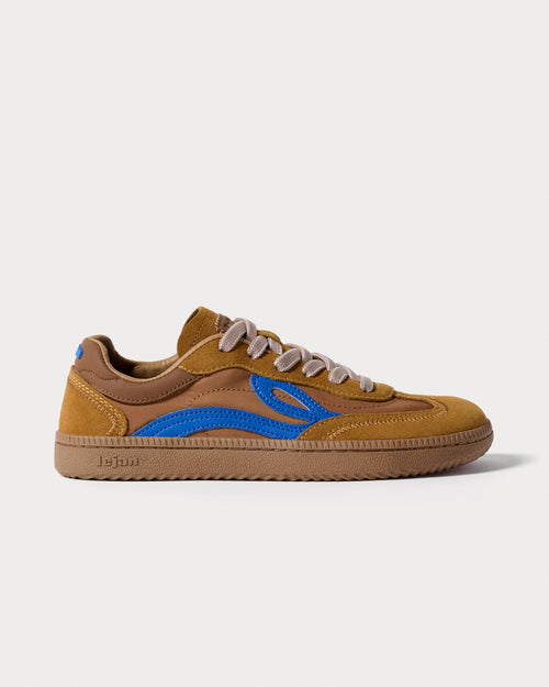 Lejan One Wide - Camel / Electric Blue